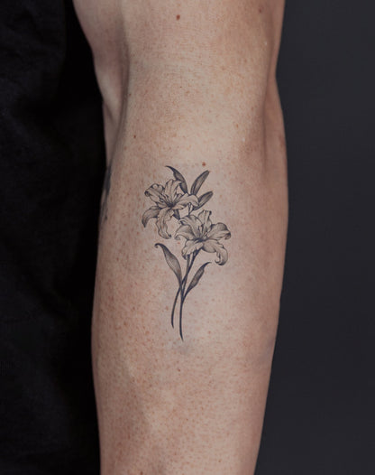 Lilies in Ink