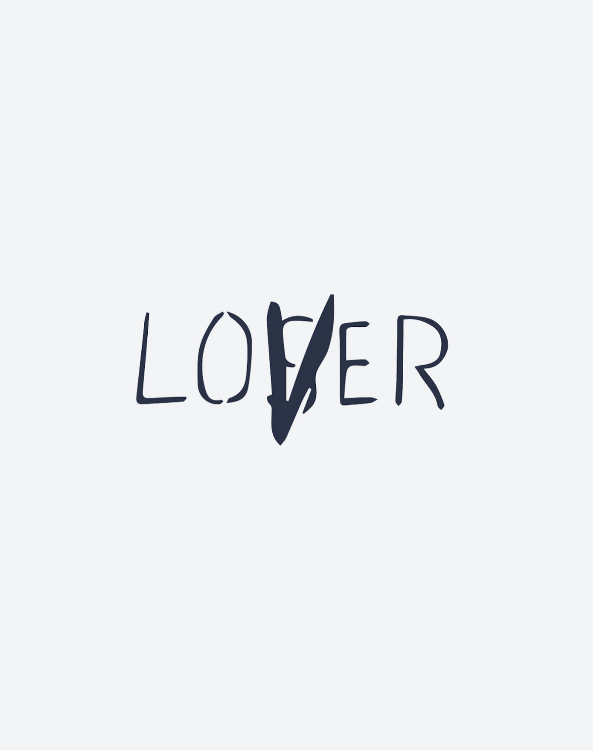 Lover/loser 2 Pcs