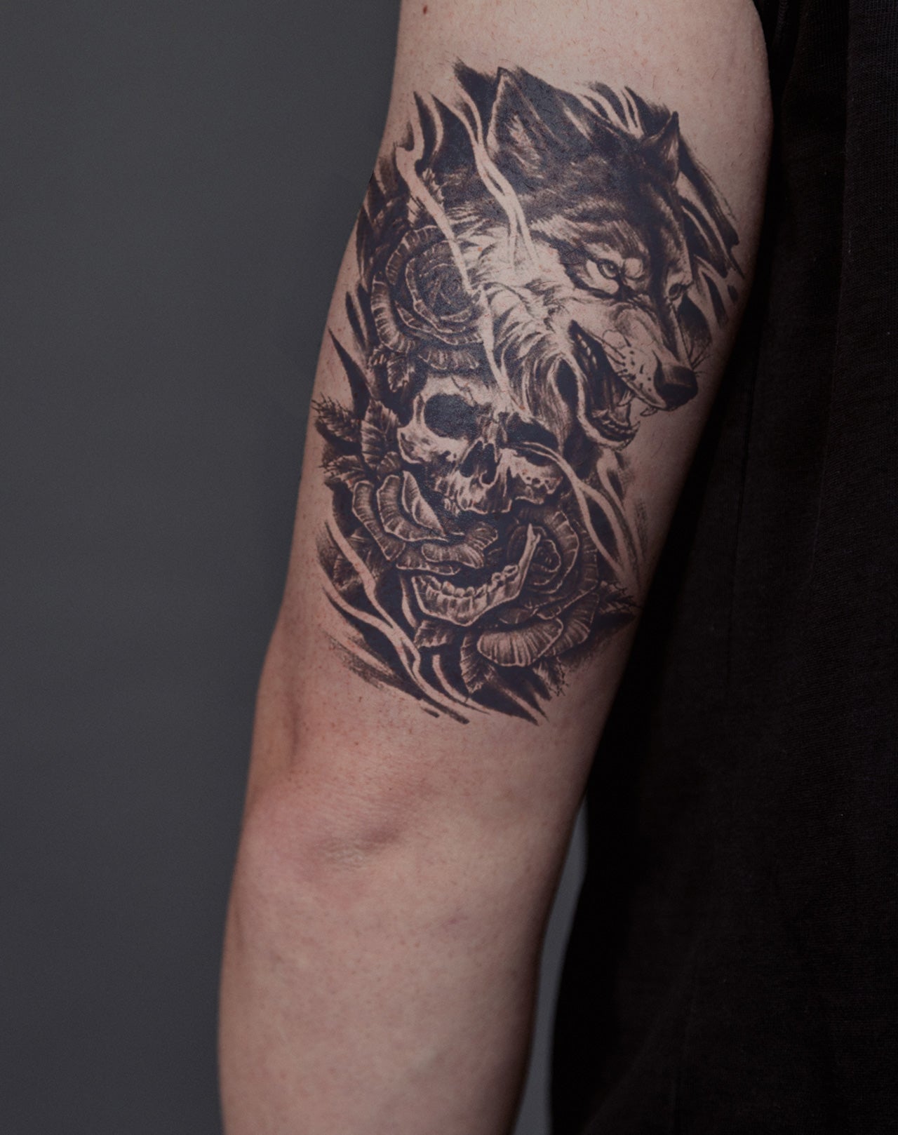 Wolf & Skull